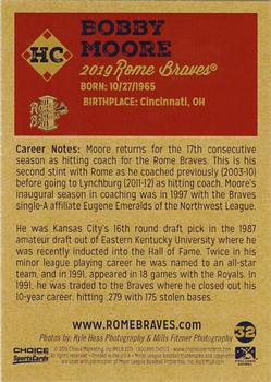 2019 Choice Rome Braves #32 Bobby Moore Back