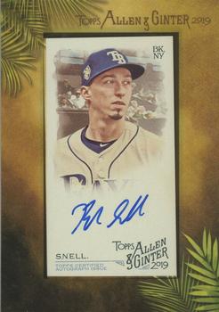 2019 Topps Allen & Ginter - Baseball Framed Mini Autographs #MA-BSN Blake Snell Front