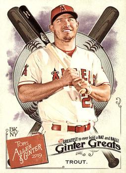 2019 Topps Allen & Ginter - Ginter Greats #GG-46 Mike Trout Front