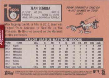 2019 Topps Archives Signature Series - Jean Segura #172 Jean Segura Back