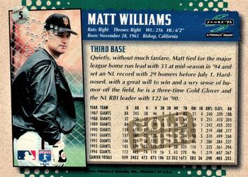 1995 Score - Gold Rush Redeemed Stamped #5 Matt Williams Back