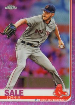 2019 Topps Chrome - Pink Refractor #165 Chris Sale Front