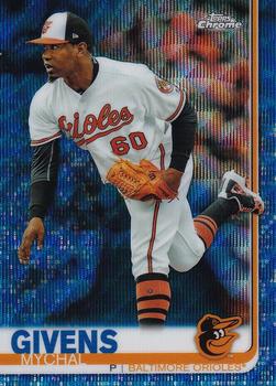 2019 Topps Chrome - Blue Wave Refractor #49 Mychal Givens Front