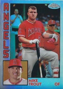 2019 Topps Chrome - 1984 Topps Baseball 35th Anniversary #84TC-17 Mike Trout Front