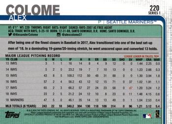 2019 Topps - All-Star Game #220 Alex Colome Back