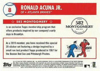 2018-19 Topps 582 Montgomery Club Set 2 #8 Ronald Acuna Jr Back