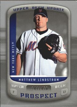 2005 Upper Deck Update - Prospects Silver #144 Matt Lindstrom Front