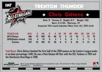 2019 Grandstand Eastern League All-Stars #NNO Chris Gittens Back