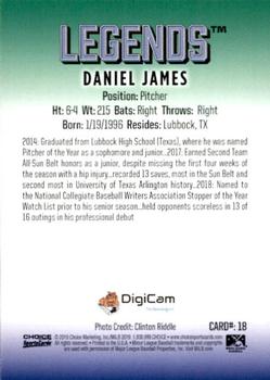 2019 Choice Lexington Legends #18 Daniel James Back