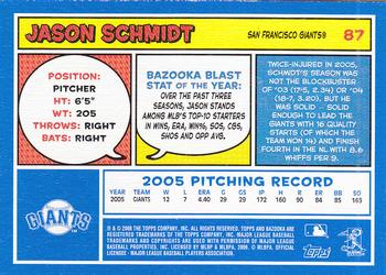 2006 Bazooka - Blue Fortune #87 Jason Schmidt Back