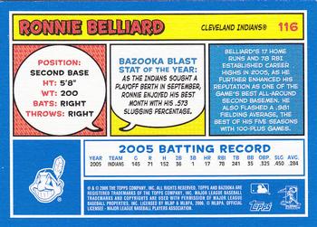 2006 Bazooka - Blue Fortune #116 Ronnie Belliard Back