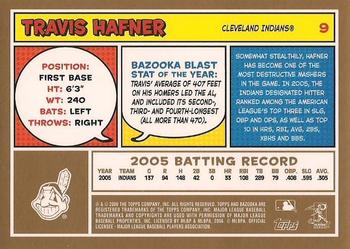 2006 Bazooka - Gold Chunks #9 Travis Hafner Back