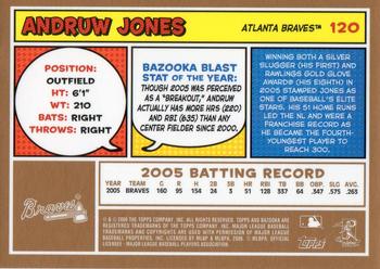 2006 Bazooka - Gold Chunks #120 Andruw Jones Back