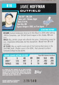 2006 Bowman - Prospects Blue #B16 Jamie Hoffmann Back