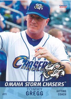 2016 Choice Omaha Storm Chasers #28 Tommy Gregg Front