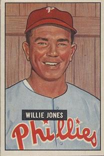 1951 Bowman #112 Willie Jones Front