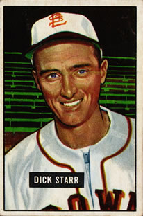 1951 Bowman #137 Dick Starr Front