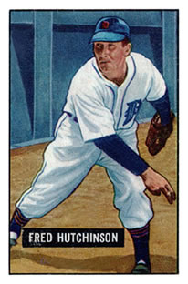 1951 Bowman #141 Fred Hutchinson Front