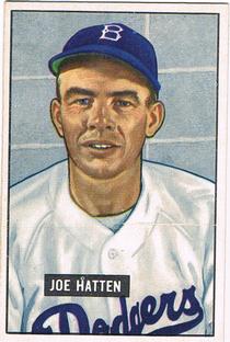 1951 Bowman #190 Joe Hatten Front