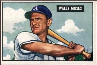 1951 Bowman #261 Wally Moses Front