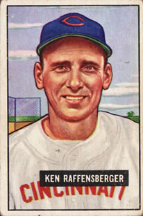 1951 Bowman #48 Ken Raffensberger Front