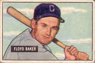 1951 Bowman #87 Floyd Baker Front