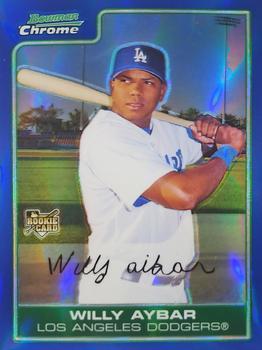 2006 Bowman Chrome - Blue Refractors #215 Willy Aybar Front