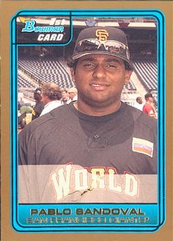 2006 Bowman Draft Picks & Prospects - Futures Game Prospects Gold #FG6 Pablo Sandoval Front