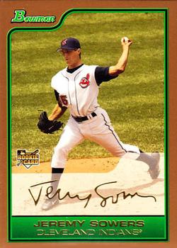 2006 Bowman Draft Picks & Prospects - Gold #BDP14 Jeremy Sowers Front