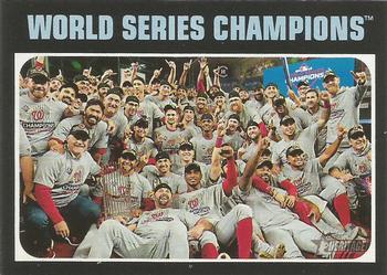 2020 Topps Heritage #1 World Series Champions Front