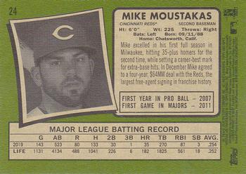 2020 Topps Heritage #24 Mike Moustakas Back