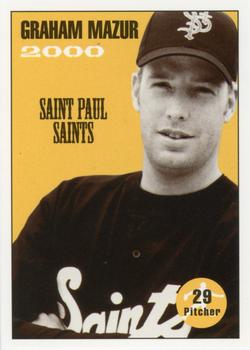 2000 St. Paul Saints #NNO Graham Mazur Front
