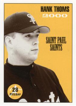 2000 St. Paul Saints #NNO Hank Thoms Front