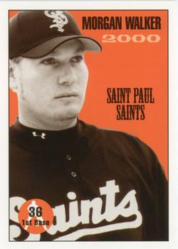 2000 St. Paul Saints #NNO Morgan Walker Front