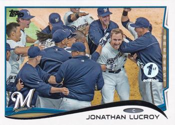 2014 Topps - 1st Edition #285 Jonathan Lucroy Front