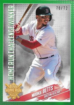 2019 Topps - Home Run Challenge Winners March/April Green Border #HRC-11 Mookie Betts Front
