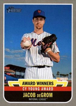 2019 Topps Heritage - Award Winners #AW-4 Jacob deGrom Front