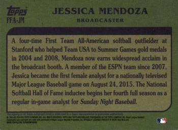2019 Topps Archives - Fan Favorite Autographs #FFA-JM Jessica Mendoza Back