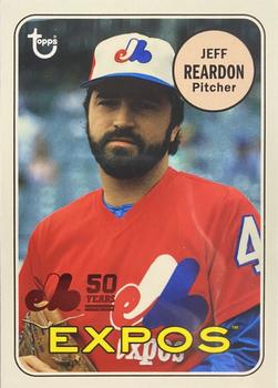 2019 Topps Archives - 50th Anniversary of the Montréal Expos Red Foil #MTL-JR Jeff Reardon Front