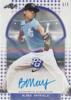 2018 Leaf Perfect Game National Showcase - Purple Shimmer #BA-BM2 Blake Mayfield Front