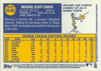 2019 Topps Heritage - Real One High Number Autographs #ROA-MCH Michael Chavis Back