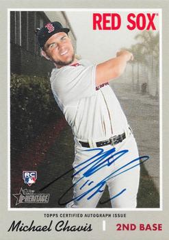 2019 Topps Heritage - Real One High Number Autographs #ROA-MCH Michael Chavis Front