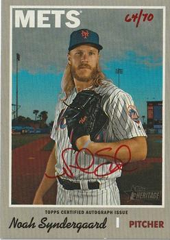 2019 Topps Heritage - Real One High Number Autographs Red Ink #ROA-NS Noah Syndergaard Front
