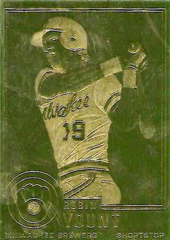 2008 Danbury Mint 22kt Gold Baseball Cards #563 Robin Yount Front