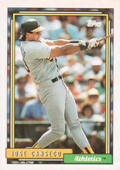 1992 Topps #100 Jose Canseco Front