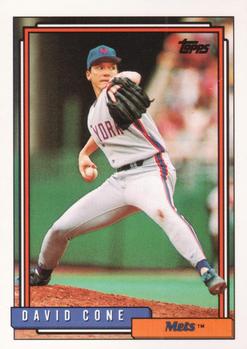 1992 Topps #195 David Cone Front