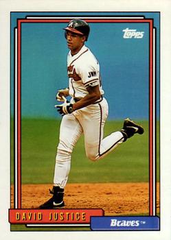 1992 Topps #80 David Justice Front