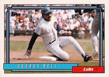 1992 Topps #320 George Bell Front