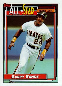 1992 Topps #390 Barry Bonds Front