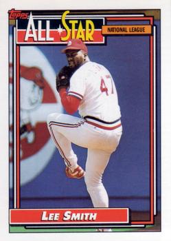 1992 Topps #396 Lee Smith Front